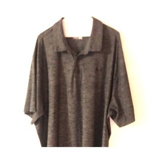 3XL Under Armour Heather Gray Dry Fit Polo